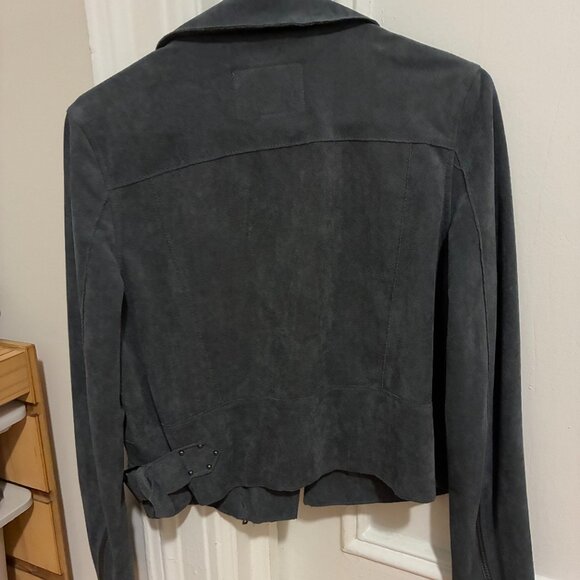 BlankNYC Suede Grey Moto Jacket - Picture 2 of 5